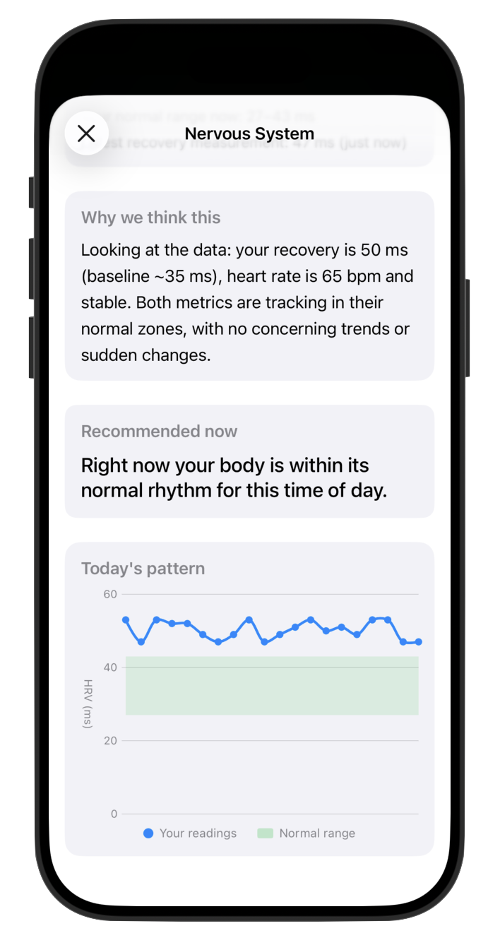 Neuroeasee personalized insights and pattern tracking